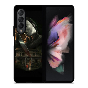 MICHAEL MYERS HALLOWEEN CARTOON Samsung Galaxy Z Fold 3 Case Cover