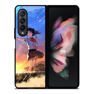 MITSUHA MIYAMIZU KIMI NO NAWA YOUR NAME ANIME Samsung Galaxy Z Fold 3 Case Cover