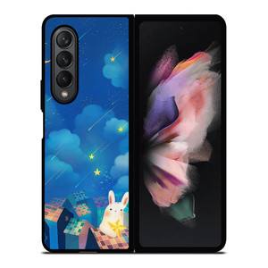 MOON BUNNY CUTE Samsung Galaxy Z Fold 3 Case Cover