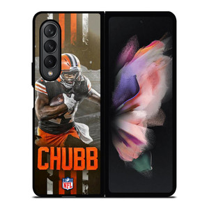 NICK CHUBB CLEVELAND BROWNS NFL 2 Samsung Galaxy Z Fold 3 Case Cover NICK CHUBB CLEVELAND BROWNS NFL 2 Samsung Galaxy Z Fold 3 Case Cover