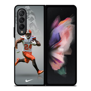 NICK CHUBB CLEVELAND BROWNS NIKE Samsung Galaxy Z Fold 3 Case Cover
