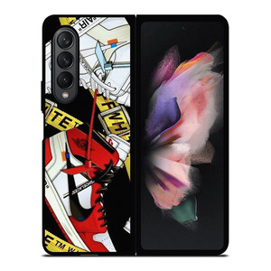 NIKE AIR JORDAN OFF WHITE COLLECTION Samsung Galaxy Z Fold 3 Case Cover
