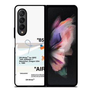 NIKE AIR JORDAN OFF WHITE Samsung Galaxy Z Fold 3 Case Cover