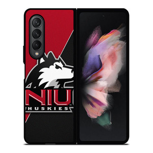NIU NORTH ILLINOIS HUSKIES CARBON LOGO Samsung Galaxy Z Fold 3 Case Cover