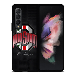 OHIO STATE BUCKEYES WEED METAL SYMBOL Samsung Galaxy Z Fold 3 Case Cover