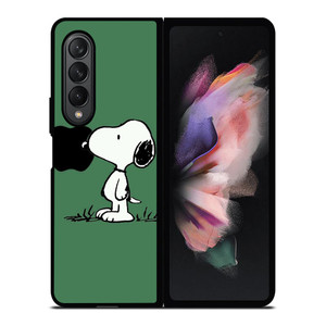PEANUTS SNOOPY DOG APPLE LOGO Samsung Galaxy Z Fold 3 Case Cover