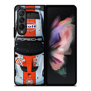 PORSCHE GULF RACING CAR Samsung Galaxy Z Fold 3 Case Cover