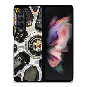 PORSCHE WHEEL CHROME Samsung Galaxy Z Fold 3 Case Cover