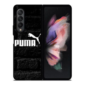 PUMA BLACK WALL TEXTURE Samsung Galaxy Z Fold 3 Case Cover
