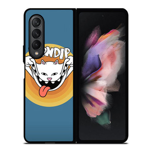 RIPNDIP THE CAT CARTOON Samsung Galaxy Z Fold 3 Case Cover
