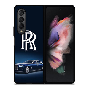 ROLLS ROYCE LUXURY CAR BLUE Samsung Galaxy Z Fold 3 Case Cover