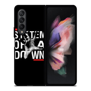 SYSTEM OF A DOWN METAL BAND LOGO Samsung Galaxy Z Fold 3 Case Cover
