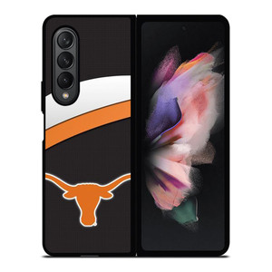 TEXAS LONGHORNS CARBON EMBLEM Samsung Galaxy Z Fold 3 Case Cover