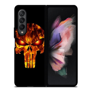 THE PUNISHER BURNED ICON Samsung Galaxy Z Fold 3 Case Cover
