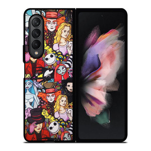 TIM BURTON HORROR MOVIE COLLAGE Samsung Galaxy Z Fold 3 Case Cover