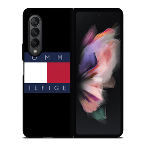 TOMMY HILFIGER BLACK LOGO Samsung Galaxy Z Fold 3 Case Cover