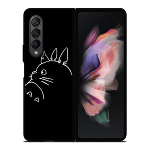TOTORO ANIME BLACK Samsung Galaxy Z Fold 3 Case Cover