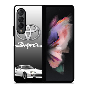 TOYOTA SUPRA CAR WHITE EMBLEM Samsung Galaxy Z Fold 3 Case Cover