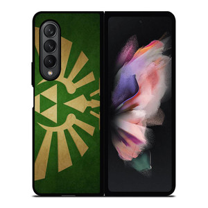 TRIFORCE LEGEND OF ZELDA GREEN LOGO Samsung Galaxy Z Fold 3 Case Cover