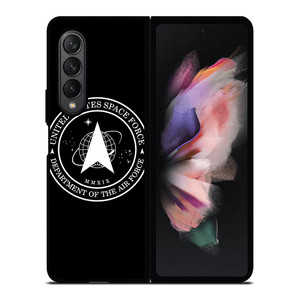 UNITED STATES SPACE FORCE BLACK Samsung Galaxy Z Fold 3 Case Cover