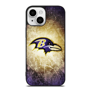 BALTIMORE RAVENS NFL METAL LOGO iPhone 13 Mini Case Cover