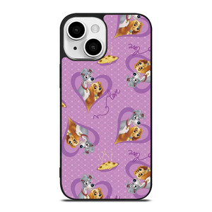 DISNEY LADY AND THE TRAMP PATTERN CARTOON iPhone 13 Mini Case Cover