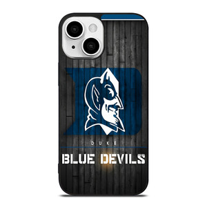 DUKE BLUE DEVILS BASKETBALL WOODEN LOGO iPhone 13 Mini Case Cover