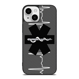 EMT EMS REGISTERED PARAMEDIC LOGO CARBON iPhone 13 Mini Case Cover