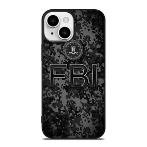 FEDERAL BUREAU OF INVESTIGATION FBI BLACK CAMO iPhone 13 Mini Case Cover