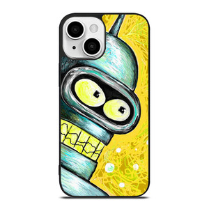 FUTURAMA BENDER CARTOON PAINTED iPhone 13 Mini Case Cover