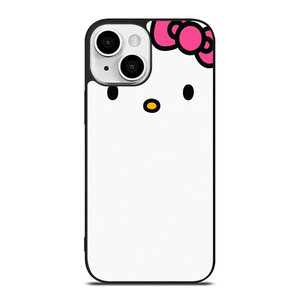 HELLO KITTY FLAT ILLUSTRATION WHITE iPhone 13 Mini Case Cover