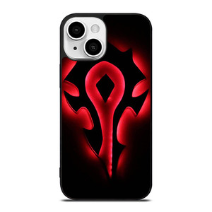 HORDE WORLD OF WARCRAFT BLACK LOGO iPhone 13 Mini Case Cover