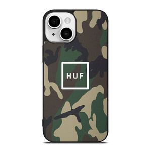 HUF ARMY CAMO LOGO iPhone 13 Mini Case Cover HUF ARMY CAMO LOGO iPhone 13 Mini Case Cover