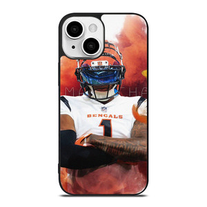 JA'MARR CHASE CINCINNATI BENGALS FOOTBALL iPhone 13 Mini Case Cover JA'MARR CHASE CINCINNATI BENGALS FOOTBALL iPhone 13 Mini Case Cover