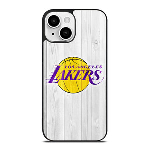 LOS ANGELES LAKERS WHITE WOOD iPhone 13 Mini Case Cover