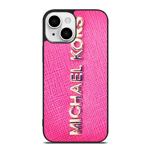 MICHAEL KORS PINK LEATHER iPhone 13 Mini Case Cover MICHAEL KORS PINK LEATHER iPhone 13 Mini Case Cover