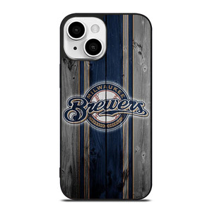 MILWAUKEE BREWERS BASEBALL WOODEN LOGO iPhone 13 Mini Case Cover MILWAUKEE BREWERS BASEBALL WOODEN LOGO iPhone 13 Mini Case Cover