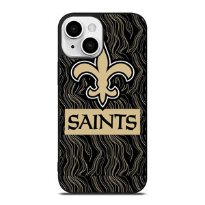 NEW ORLEANS SAINTS FOOTBALL ABSTRACT LINE iPhone 13 Mini Case Cover