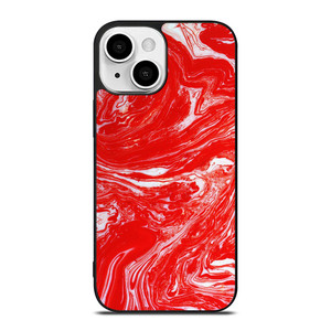 RED LIQUID TEXTURE iPhone 13 Mini Case Cover