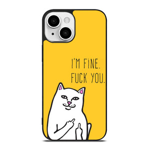 RIPNDIP CAT FUCK YOU iPhone 13 Mini Case Cover