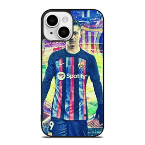 ROBERT LEWANDOWSKI FC BARCELONA iPhone 13 Mini Case Cover