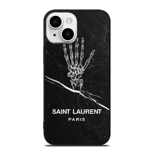 SAINT LAURENT PARIS SKELETON LOGO iPhone 13 Mini Case Cover