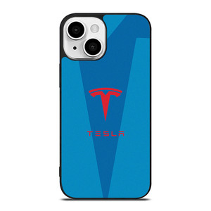 TESLA BLUE LOGO iPhone 13 Mini Case Cover