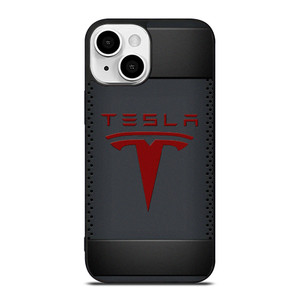 TESLA METAL CARBON LOGO iPhone 13 Mini Case Cover TESLA METAL CARBON LOGO iPhone 13 Mini Case Cover