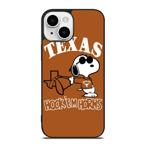 TEXAS LONGHORNS SNOOPY CARTOON iPhone 13 Mini Case Cover