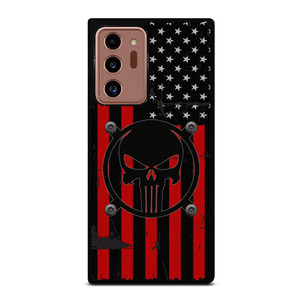 PUNISHER RED BLACK AMERICAN FLAG Samsung Galaxy Note 20 Ultra Case Cover