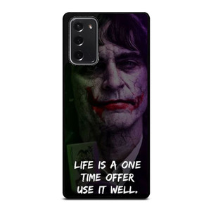 JOKER JOAQUIN PHOENIX QUOTES Samsung Galaxy Note 20 Case Cover JOKER JOAQUIN PHOENIX QUOTES Samsung Galaxy Note 20 Case Cover