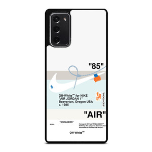 NIKE AIR JORDAN OFF WHITE Samsung Galaxy Note 20 Case Cover