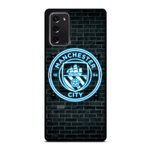 MANCHESTER CITY FC NEON LOGO  Samsung Galaxy Note 20 Case Cover MANCHESTER CITY FC NEON LOGO  Samsung Galaxy Note 20 Case Cover