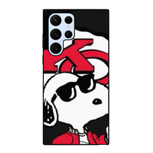 KANSAS CITY CHIEFS NFL FOOTBALL SNOOPY Samsung Galaxy S22 Ultra Case Cover